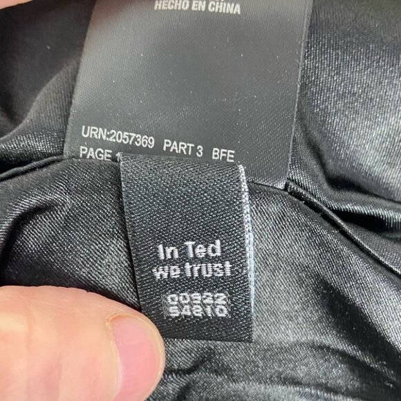 Ted Baker Fit Flare Ruffle Hem Dress Black Floral Size 0‎ Paisley Ornate Party - Picture 10 of 15